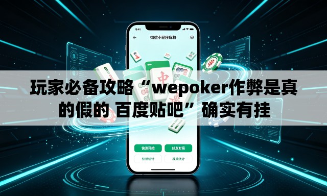 玩家必备攻略“wepoker作弊是真的假的 百度贴吧”确实有挂