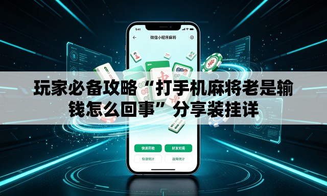 玩家必备攻略“打手机麻将老是输钱怎么回事”分享装挂详