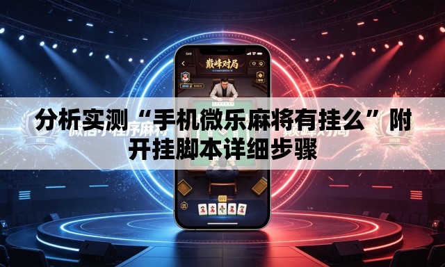 分析实测“手机微乐麻将有挂么	”附开挂脚本详细步骤