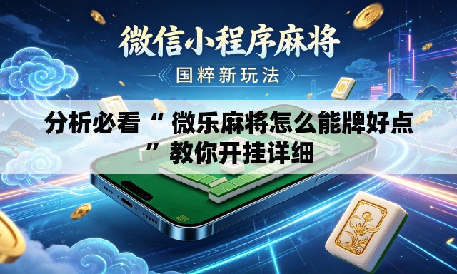 分析必看“ 微乐麻将怎么能牌好点”教你开挂详细
