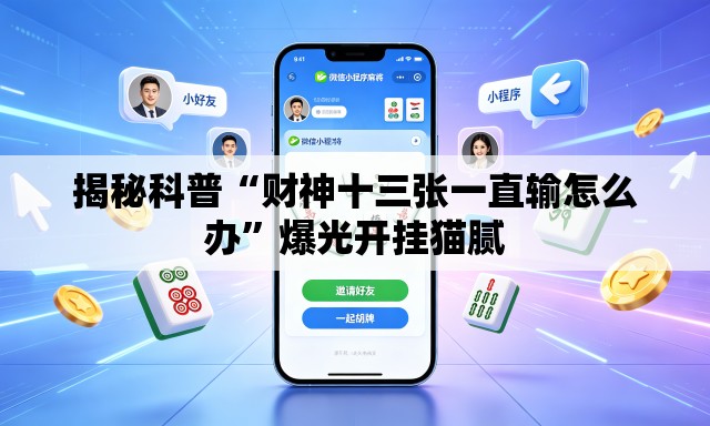 揭秘科普“财神十三张一直输怎么办”爆光开挂猫腻