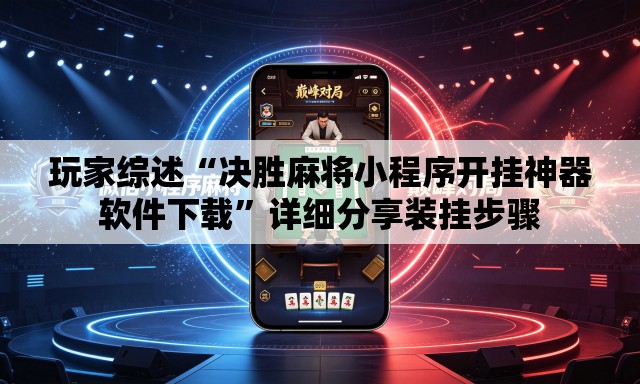 玩家综述“决胜麻将小程序开挂神器软件下载”详细分享装挂步骤