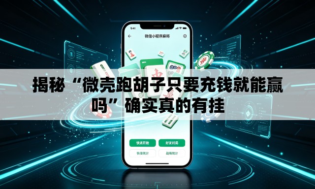 揭秘“微壳跑胡子只要充钱就能赢吗”确实真的有挂