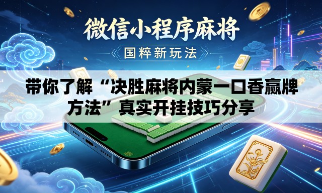 带你了解“决胜麻将内蒙一口香赢牌方法”真实开挂技巧分享