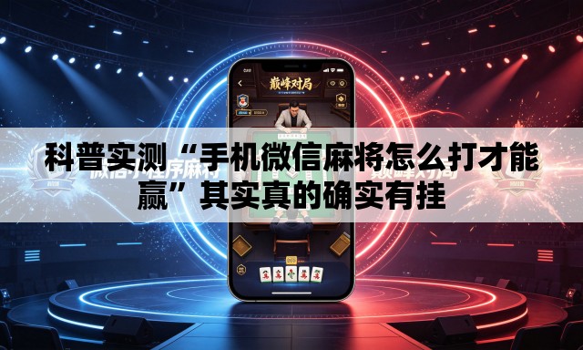 科普实测“手机微信麻将怎么打才能赢”其实真的确实有挂