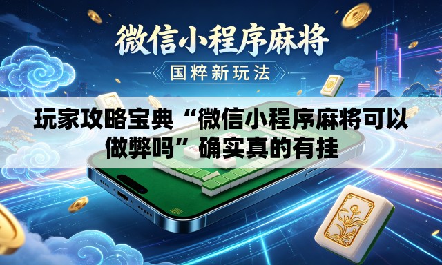 玩家攻略宝典“微信小程序麻将可以做弊吗	”确实真的有挂