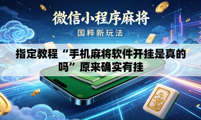 指定教程“手机麻将软件开挂是真的吗”原来确实有挂