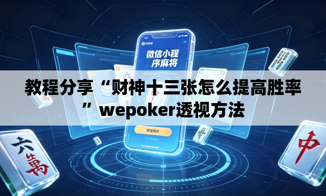 教程分享“财神十三张怎么提高胜率”wepoker透视方法