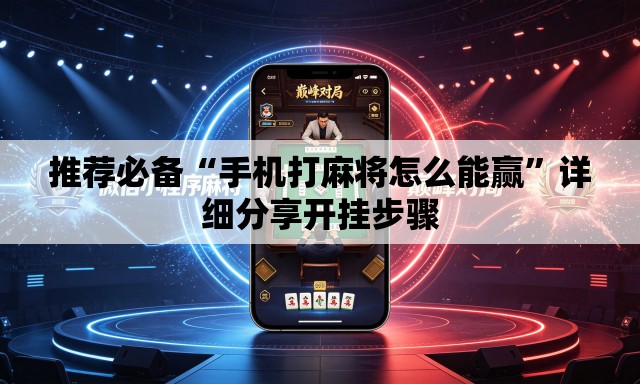 推荐必备“手机打麻将怎么能赢”详细分享开挂步骤