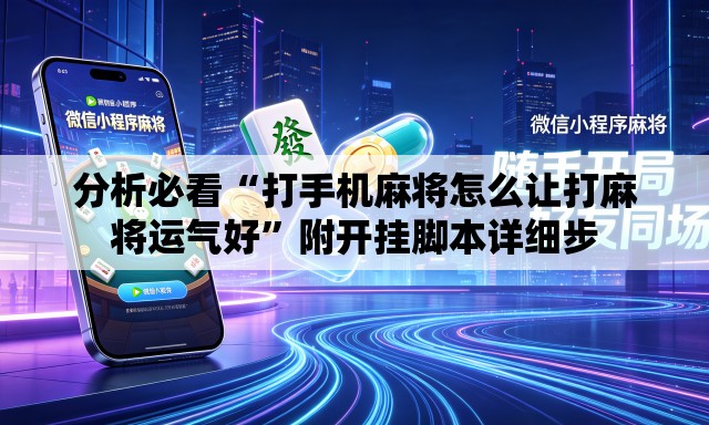 分析必看“打手机麻将怎么让打麻将运气好”附开挂脚本详细步