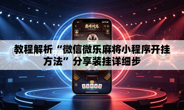 教程解析“微信微乐麻将小程序开挂方法”分享装挂详细步