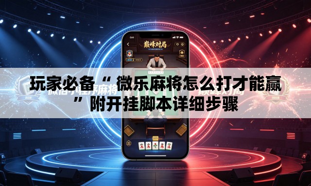 玩家必备“ 微乐麻将怎么打才能赢”附开挂脚本详细步骤