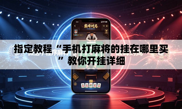 指定教程“手机打麻将的挂在哪里买	”教你开挂详细
