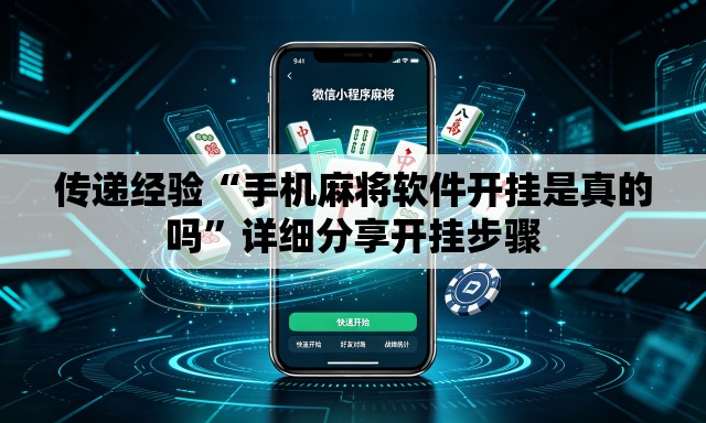 传递经验“手机麻将软件开挂是真的吗”详细分享开挂步骤