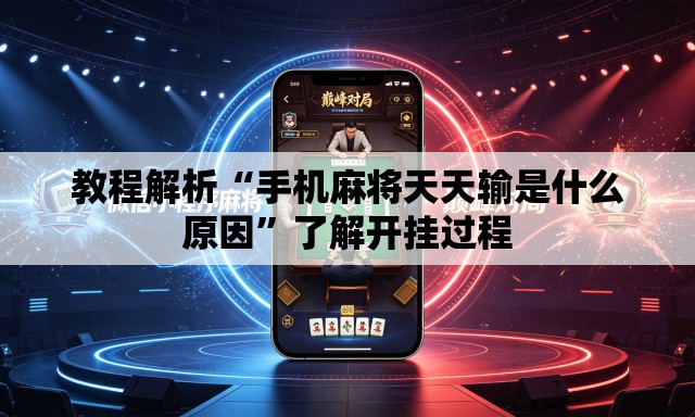 教程解析“手机麻将天天输是什么原因”了解开挂过程