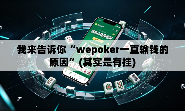 我来告诉你“wepoker一直输钱的原因”(其实是有挂)
