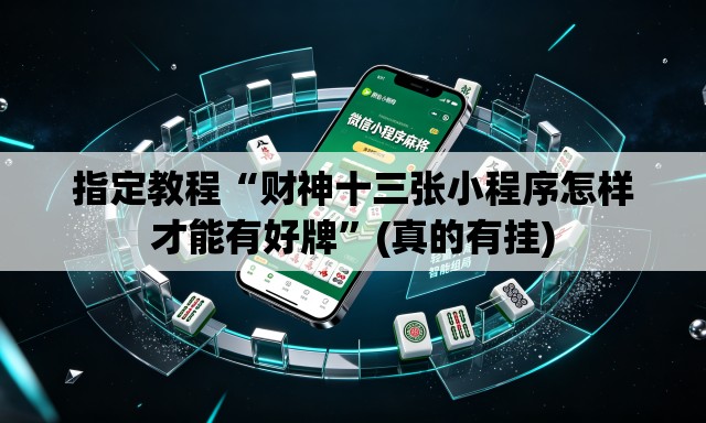 指定教程“财神十三张小程序怎样才能有好牌”(真的有挂)