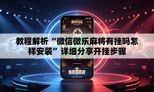 教程解析“微信微乐麻将有挂吗怎样安装”详细分享开挂步骤