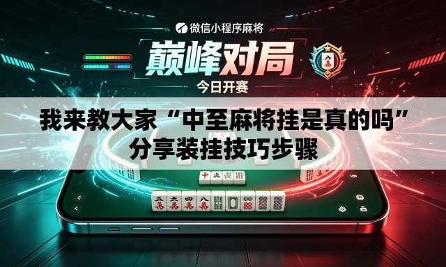 我来教大家“中至麻将挂是真的吗	”分享装挂技巧步骤
