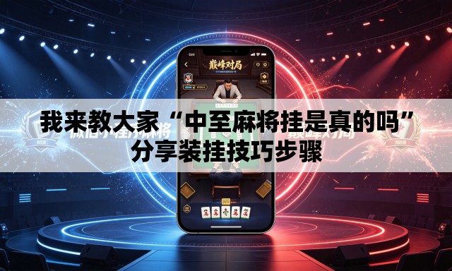 我来教大家“中至麻将挂是真的吗”分享装挂技巧步骤