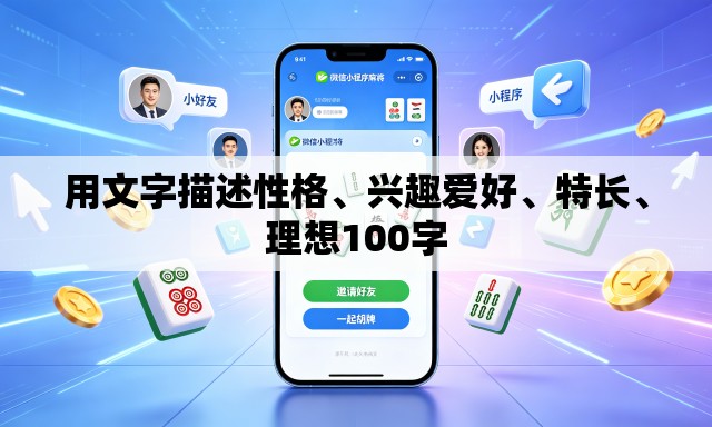 用文字描述性格	、兴趣爱好、特长、理想100字