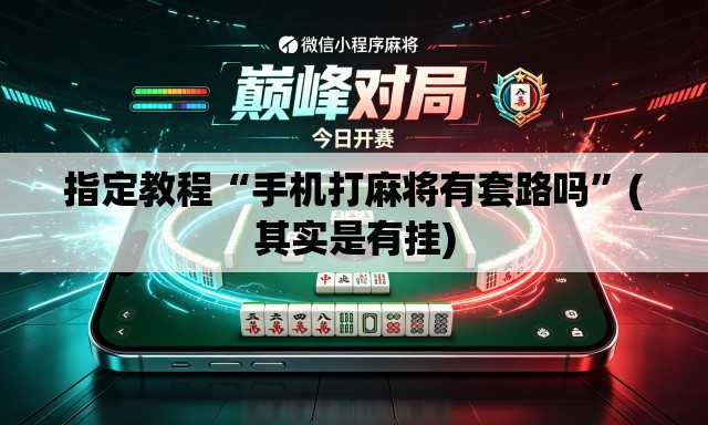 指定教程“手机打麻将有套路吗”(其实是有挂)