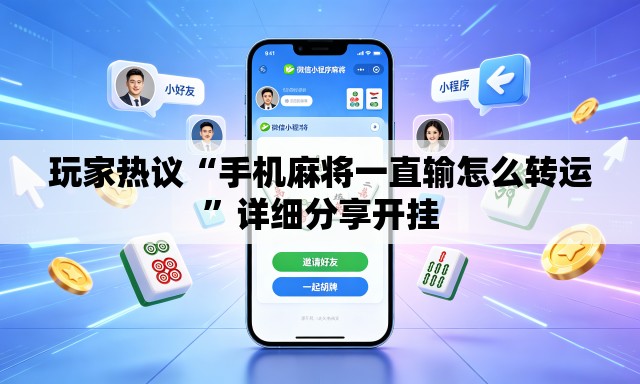 玩家热议“手机麻将一直输怎么转运”详细分享开挂