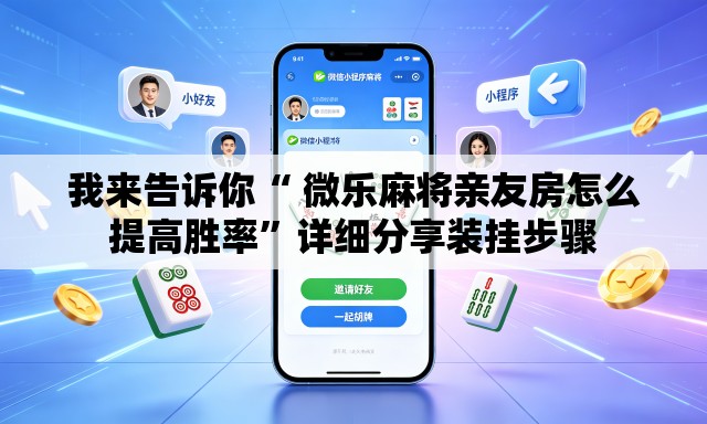 我来告诉你“ 微乐麻将亲友房怎么提高胜率”详细分享装挂步骤