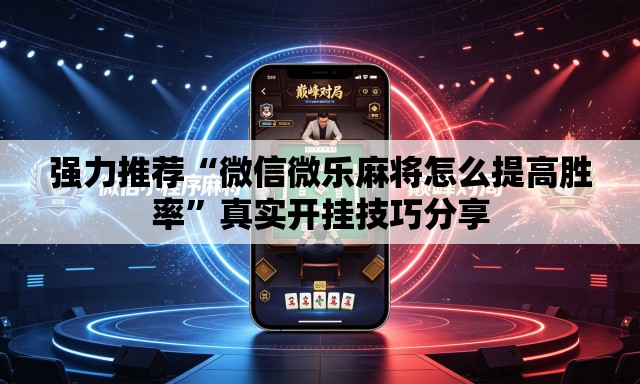强力推荐“微信微乐麻将怎么提高胜率”真实开挂技巧分享