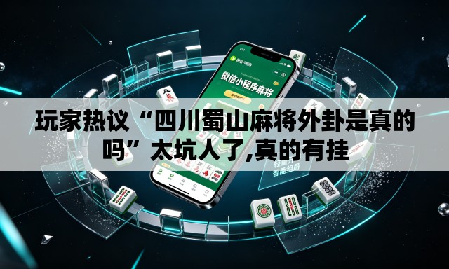 玩家热议“四川蜀山麻将外卦是真的吗”太坑人了,真的有挂