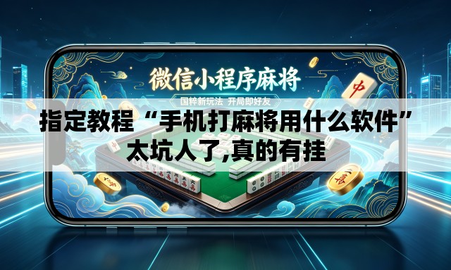指定教程“手机打麻将用什么软件”太坑人了,真的有挂