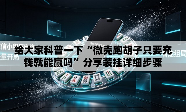 给大家科普一下“微壳跑胡子只要充钱就能赢吗”分享装挂详细步骤