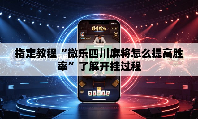 指定教程“微乐四川麻将怎么提高胜率”了解开挂过程