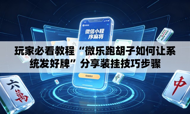 玩家必看教程“微乐跑胡子如何让系统发好牌”分享装挂技巧步骤