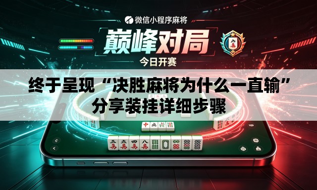 终于呈现“决胜麻将为什么一直输	”分享装挂详细步骤