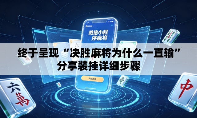 终于呈现“决胜麻将为什么一直输”分享装挂详细步骤