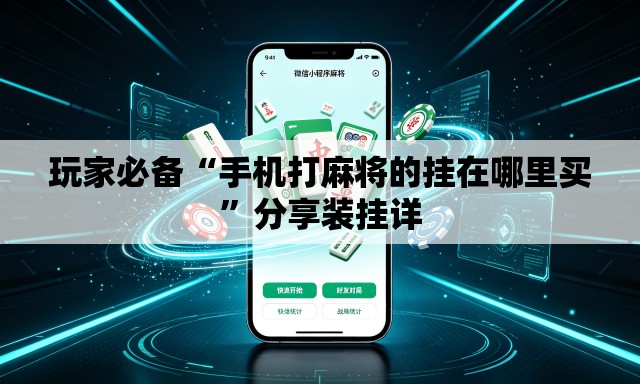 玩家必备“手机打麻将的挂在哪里买	”分享装挂详