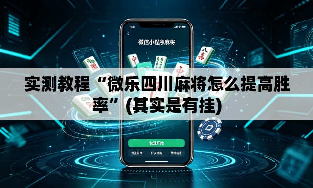 实测教程“微乐四川麻将怎么提高胜率”(其实是有挂)