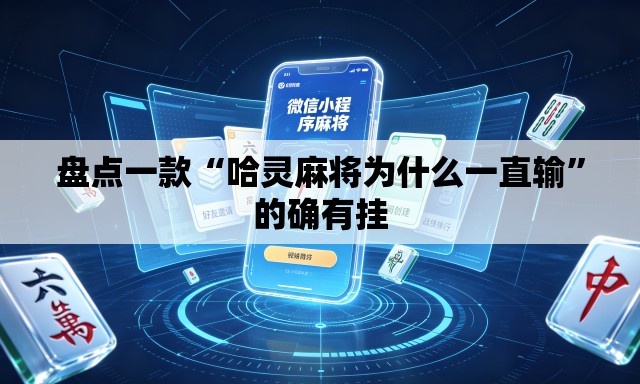 盘点一款“哈灵麻将为什么一直输	”的确有挂
