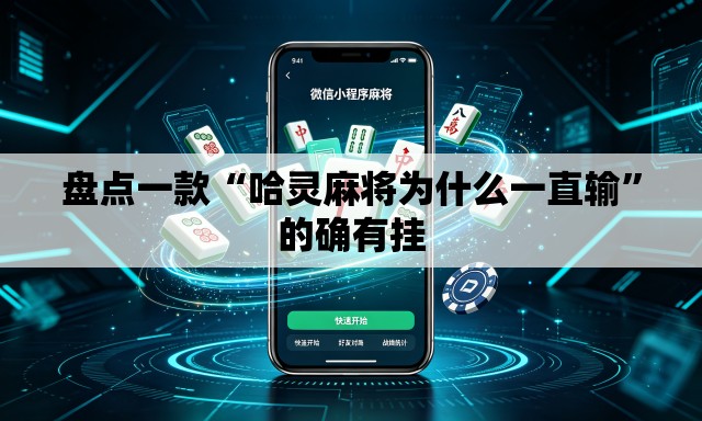 盘点一款“哈灵麻将为什么一直输	”的确有挂