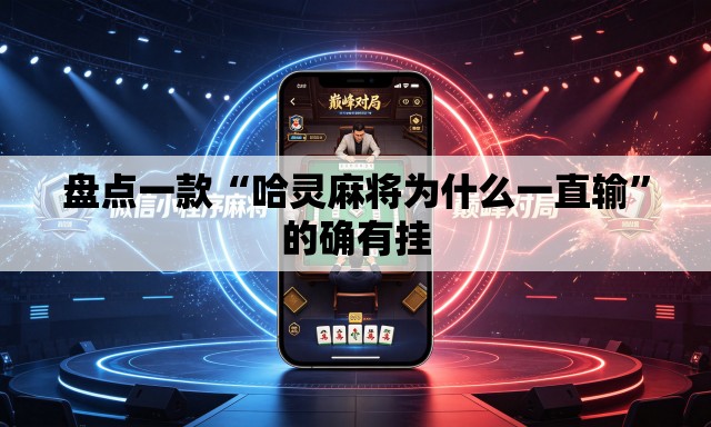 盘点一款“哈灵麻将为什么一直输”的确有挂