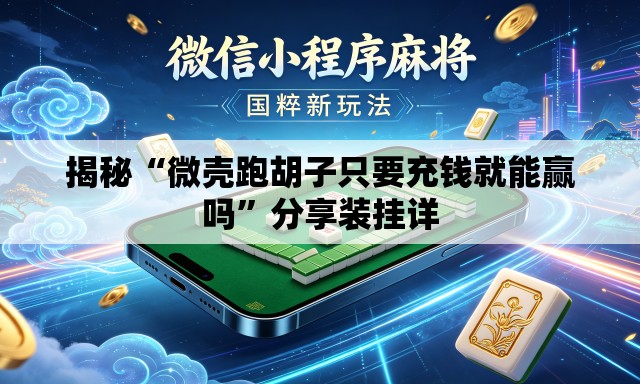 揭秘“微壳跑胡子只要充钱就能赢吗	”分享装挂详