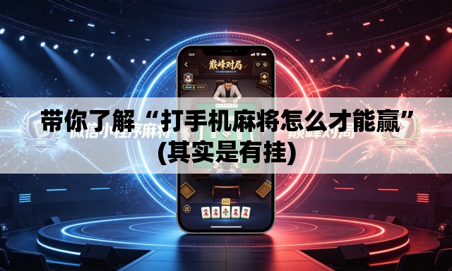 带你了解“打手机麻将怎么才能赢	”(其实是有挂)