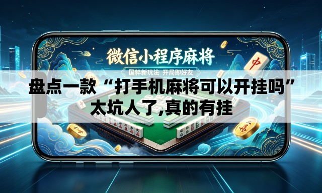 盘点一款“打手机麻将可以开挂吗	”太坑人了,真的有挂