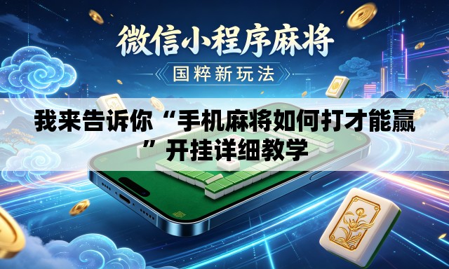 我来告诉你“手机麻将如何打才能赢	”开挂详细教学