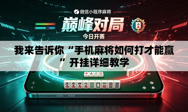 我来告诉你“手机麻将如何打才能赢”开挂详细教学