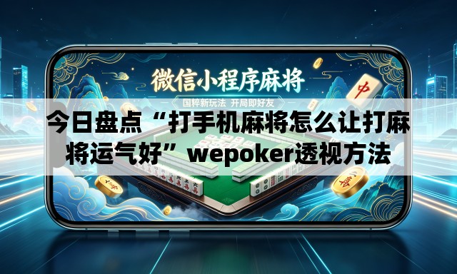 今日盘点“打手机麻将怎么让打麻将运气好	”wepoker透视方法