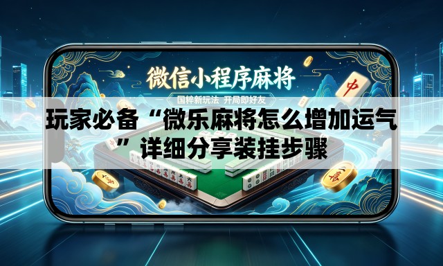 玩家必备“微乐麻将怎么增加运气	”详细分享装挂步骤