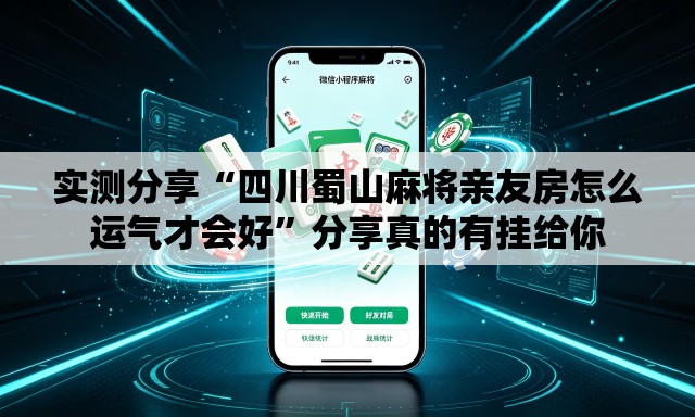 实测分享“四川蜀山麻将亲友房怎么运气才会好”分享真的有挂给你