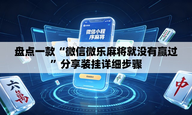 盘点一款“微信微乐麻将就没有赢过”分享装挂详细步骤
